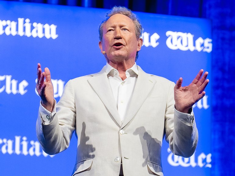 Andrew Forrest took a thinly-veiled swipe at the Trump administration’s moves to rein in green energy investment.
