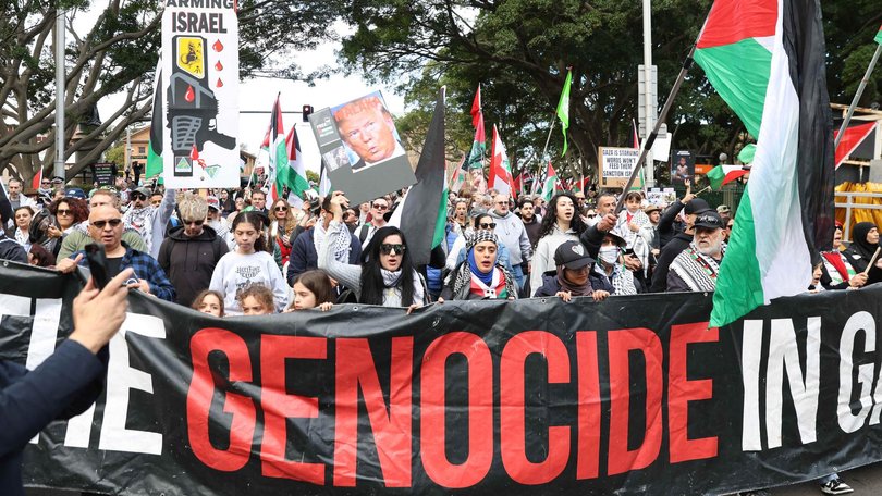 More than 100,000 people gathered in Sydney in late July to protest the war in Gaza. Damian Shaw / NewsWire