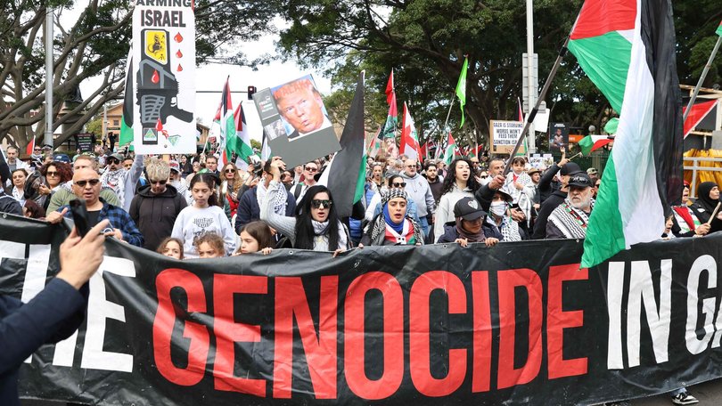 More than 100,000 people gathered in Sydney in late July to protest the war in Gaza. Picture: Damian Shaw / NewsWire