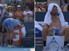 Daniil Medvedev struggled through the brutal conditions in his loss. 