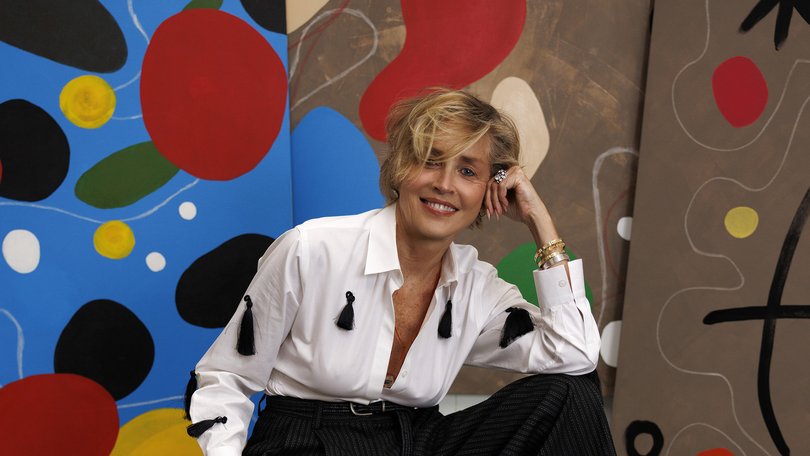 Sharon Stone’s painting career is buzzing, including a well-received exhibition in San Francisco last year. 