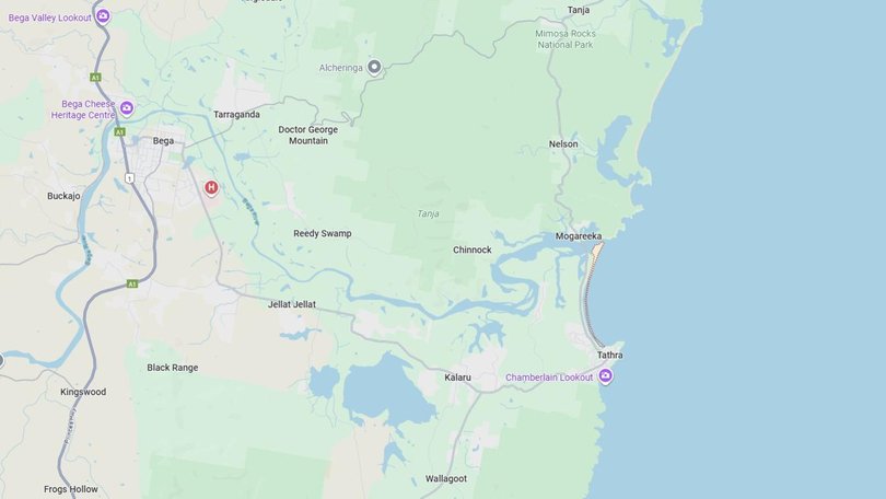 The attack occurred at Tathra Beach on the NSW south coast. Picture: Supplied / Google Maps