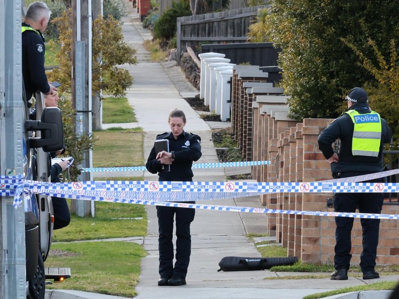 Police are analysing the scene on Tuesday morning.