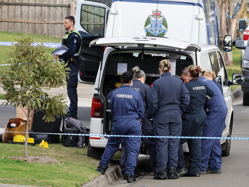 Forensics officers are expected to remain at the scene all day Tuesday.