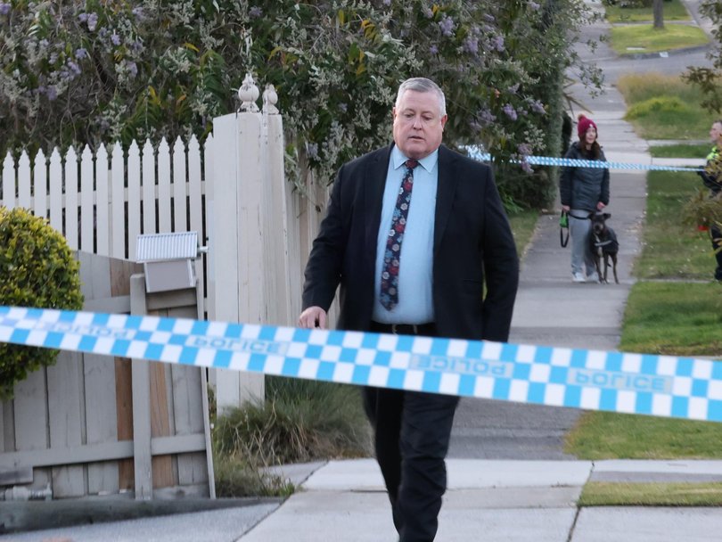 Melbourne homicide squad Detective Inspector Dean Thomas provided an update from the scene.