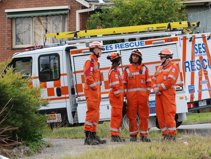 A Victoria State Emergency Service crew is at the scene on Tuesday as well.