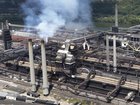 Multiple explosions at a US Steel plant near Pittsburgh sent black smoke spiralling into the sky.