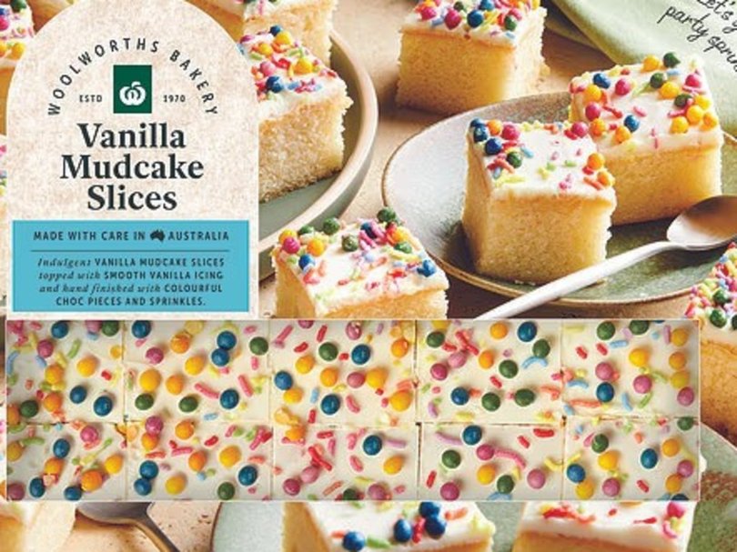 Woolworths’ mudcake slices.