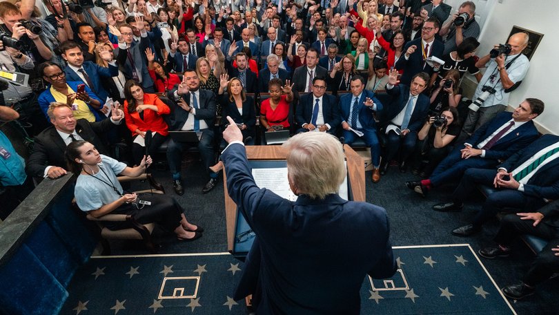 President Donald Trump at the White House on Monday.