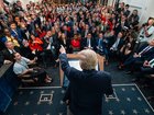 President Donald Trump at the White House on Monday. 