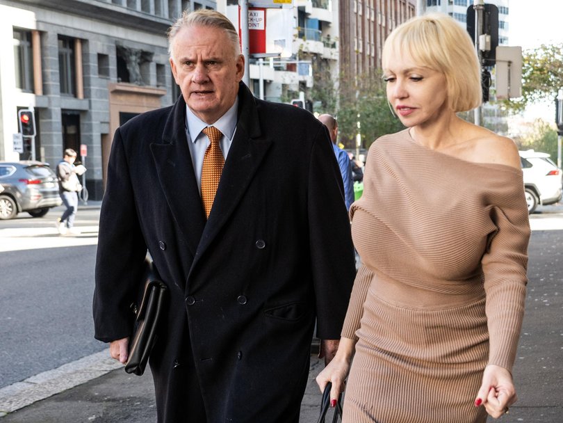 Mr Latham and lawyer Zali Burrows, who on Monday pushed for an adjournment until Tuesday. Picture: NewsWire / Monique Harmer