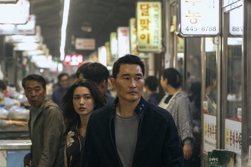 Rebecca Hardesty and Daniel Dae Kim in Butterfly.