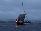 Greer Jarrett and his crew aboard a femboring along the west coast of the Scandinavian Peninsula.