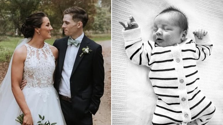 Kerryn Peterson and husband Joel have welcomed their first child into the world.