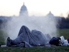 The Trump administration is exploring strategies to relocate homeless people far from Washington. (AP PHOTO)