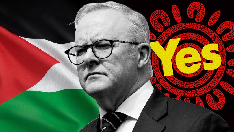 All slogans, no action for Anthony Albanese’s statehood recognition.