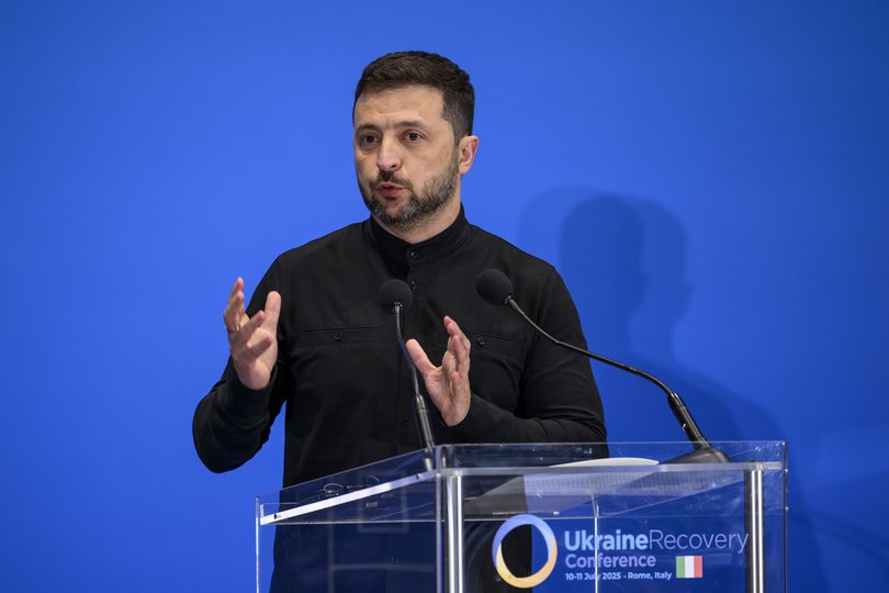 Ukrainian President Volodymyr Zelensky has ruled out withdrawing troops from Ukraine’s eastern Donbas region.