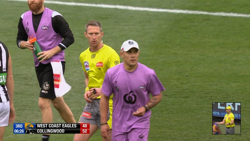 Alex Woodward was in the wrong spot at the wrong time in the 2018 grand final.