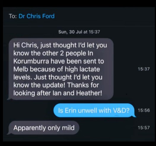 Dr Ford said Patterson’s purported symptoms appeared to be “mild”.