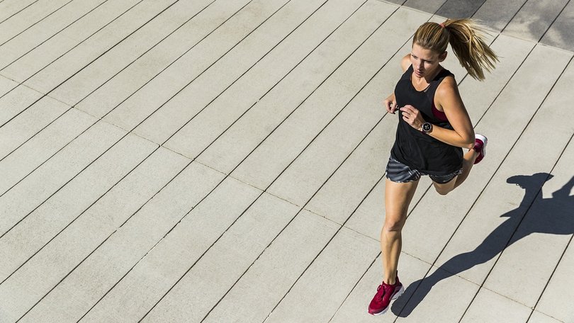 Think twice before honking at a woman jogging, it could be a cop.