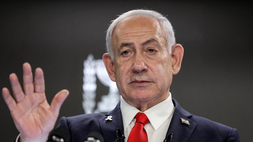 ‘We are not pushing them out but allowing them to leave,’ Benjamin Netanyahu says of Palestinians.