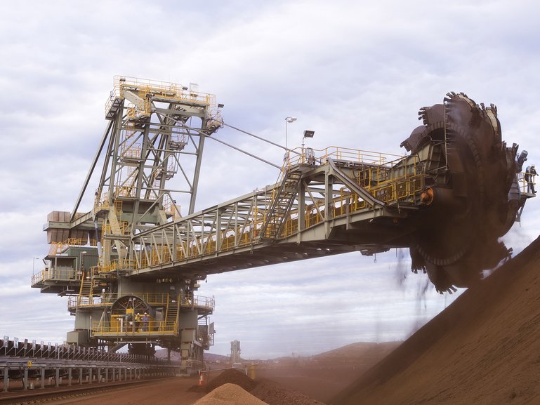 Iron ore is down for a second day.