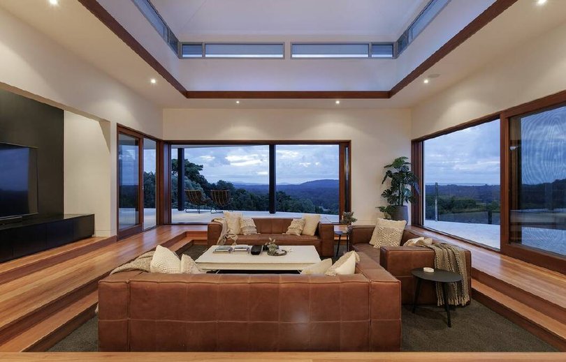 It creates a warm and enveloping environment perfect for conversation.