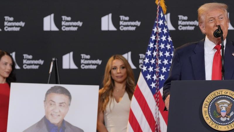 Sylvester Stallone will be celebrated with the 2025 Kennedy Center honours, the US president says.