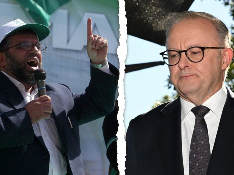 Anthony Albanese has deflected criticism over his Palestinian recognition move.