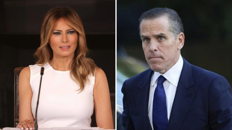Joe Biden’s son Hunter says Jeffrey Epstein introduced Melania Trump to Donald, but the US First Lady is having none of it, and is threatening legal action.