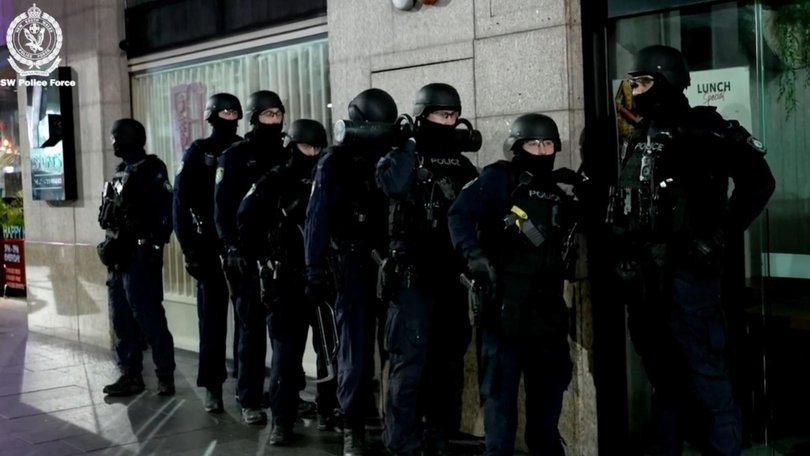 Police arrested a 37-year old finance worker at a Sydney CBD unit. Picture: NSW Police