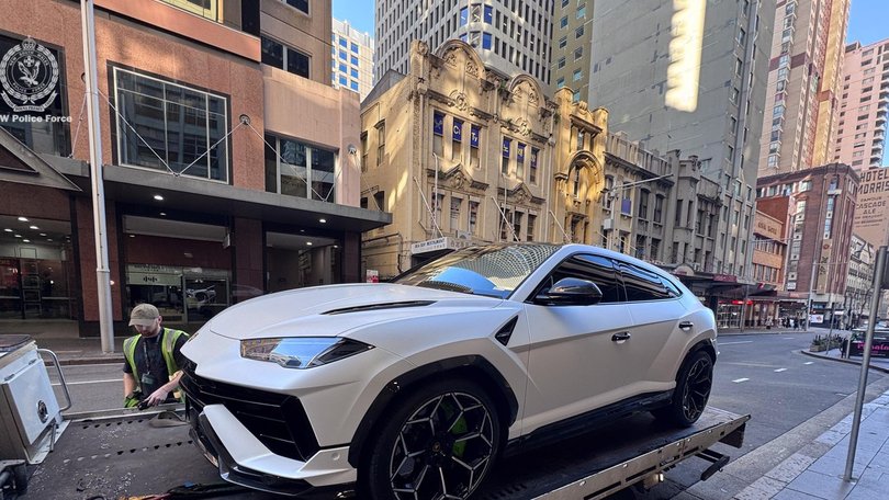 Police seized three luxury cars worth $1.4m. Picture: NSW Police