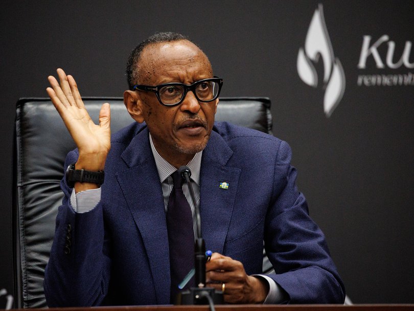  The President of Rwanda Paul Kagame.