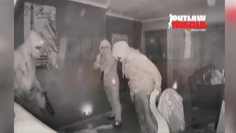 Shocking CCTV shows the moment five armed men beat, shot and stabbed Kemal Akbulut, 60, inside a Gladstone Park home.