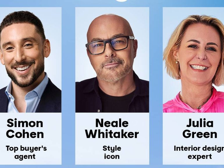 Style icon Neale Whitaker, top buyer's agent Simon Cohen and interiors expert Julia Green have been confirmed as the judging panel for the groundbreaking renovation competition program My Reno Rules, coming to Seven and 7plus in 2026.