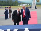 President Donald Trump and President Vladimir Putin of Russia meet in Anchorage, Alaska.