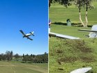 A pilot and his passenger have miraculously escaped serious injury after a light plane crashed on Mona Vale golf course.