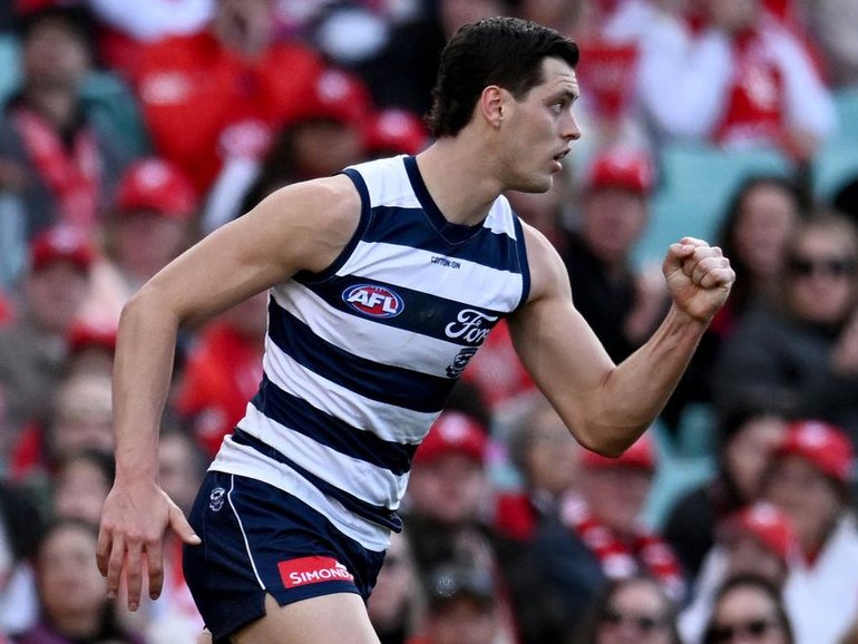 Shannon Neale kicked a game-high four goals as Geelong thumped Sydney at the SCG. 