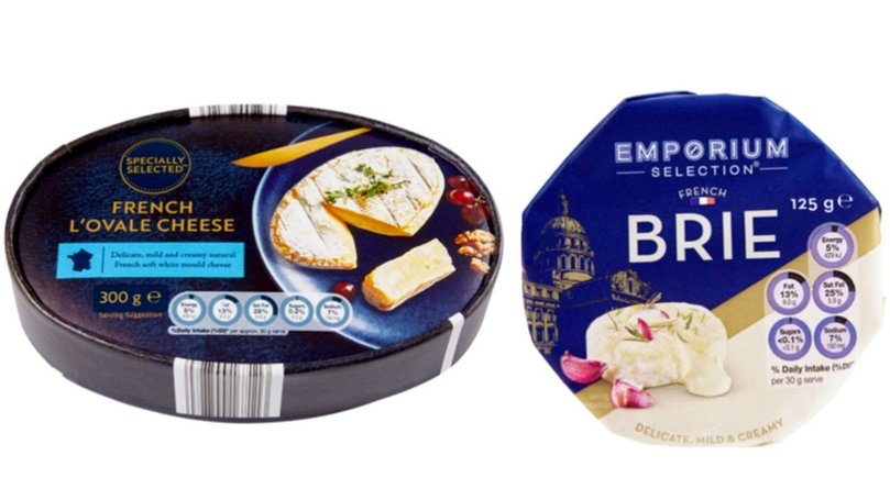 ALDI is conducting recalls of their Specially Selected French L’ovale Cheese and Emporium Selected French Brie. Picture: Supplied