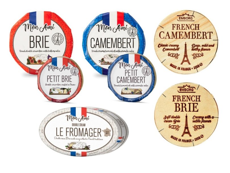 Mon Ami and Emborg French soft cheeses sold at Coles, IGA and Woolworths have been recalled over listeria contamination concerns. Picture: Food Standards Australia