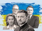 Volodymyr Zelensky will arrive at the White House with a suite of European leaders on Monday.