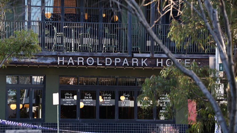 Emergency services were called to the Harold Hotel on Ross Street, Forest Lodge, around 6.40pm on Sunday, following reports of gunfire.