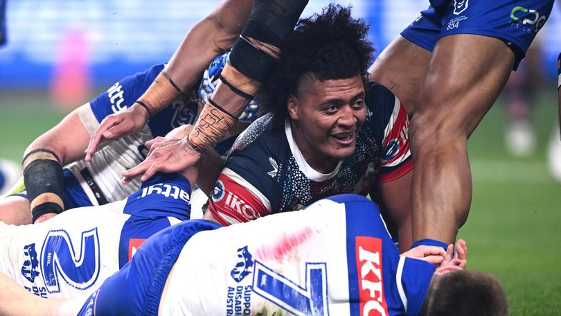 Naufahu Whyte is having a breakout year for the Roosters. (Dan Himbrechts/AAP PHOTOS)