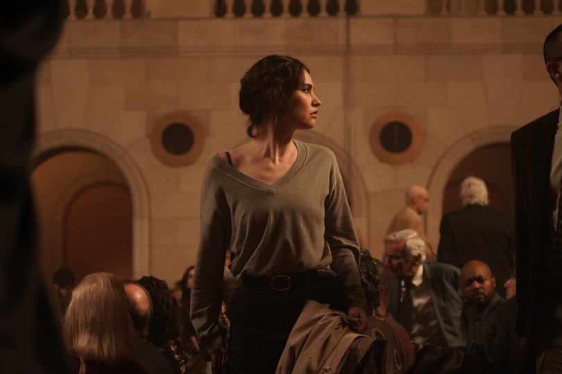 Lily James in Relay.