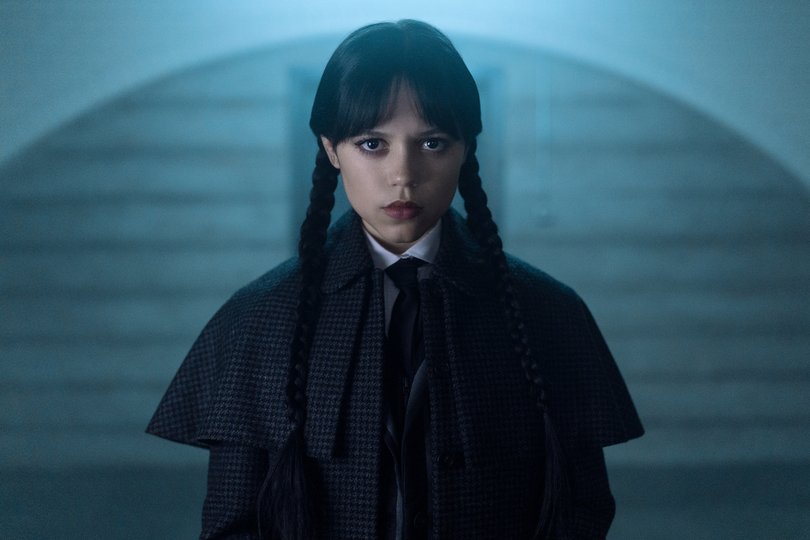 Jenna Ortega as Wednesday Addams.