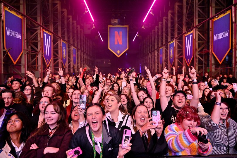Thousands of people turned out for a fan event on Sydney Harbour.