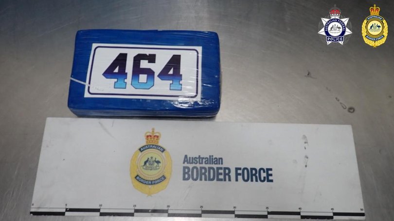 Police seize 80kg of cocaine labelled 464 at Port Botany. Picture: Supplied