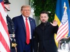 Ukrainian President Volodymyr Zelenskiy dressed to impress US leader Donald Trump. (EPA PHOTO)