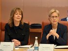 Australian Council of Trade Unions (ACTU) President Michele O'Neil and Secretary Sally McManus during an Economic Reform Roundtable.