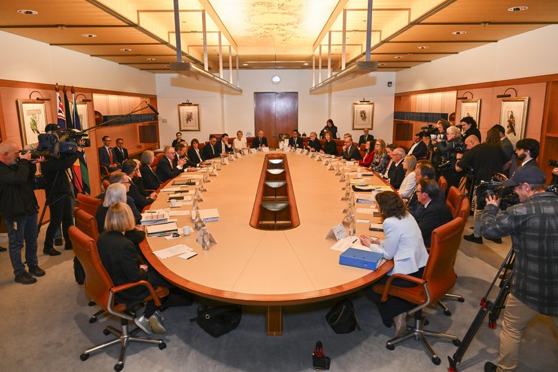 Prime Minister Anthony Albanese opens the Economic Reform Roundtable at Parliament House in Canberra. 
